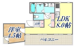 アルカディア三宮の物件間取画像